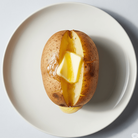 Baked Potato With Butter & Salt 