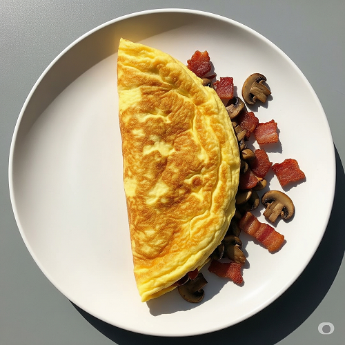 Mushroom & Bacon Omelette 