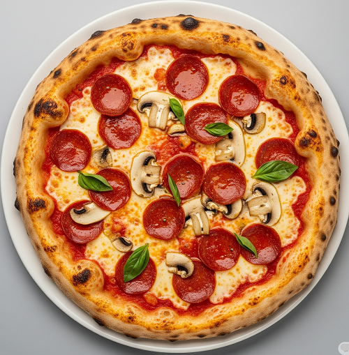 Pepperoni & Mushroom Pizza 